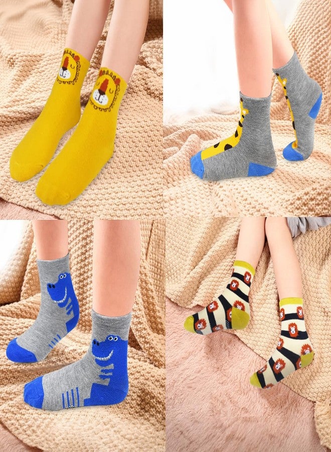 Tphon Toddler Socks, Baby Non Slip Socks for Boys Girls 12 Pairs Kids Infants Children Sock 7-10 Years - Image 5